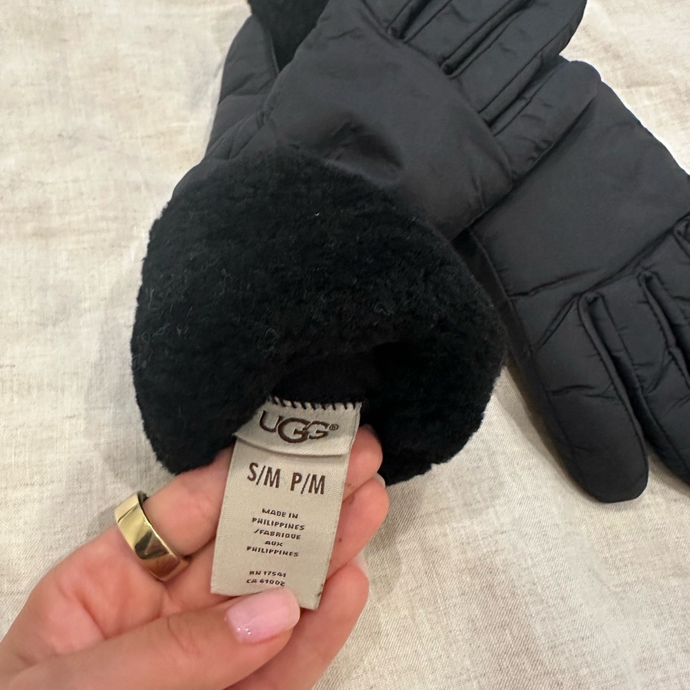 Ugg Black Quilted Winter Gloves - image 3